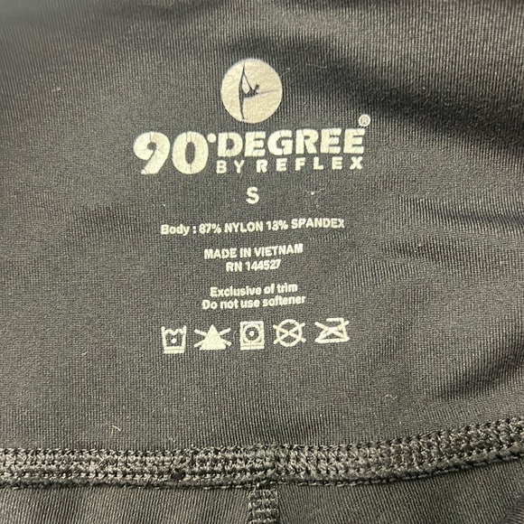 90° by Reflex, Black High-Waisted Leggings, Size Small, 22” Inseam, GUC - Picture 7 of 10